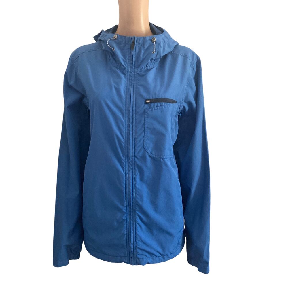 Prana Winn Jacket Men Medium Blue Zip Front Lightweight